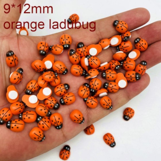 Dekorativne samoljepljive bubamarice 9x13mm narančaste
