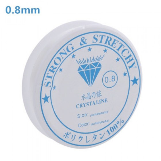 Elastična gumica bijela 0.8mm/10m