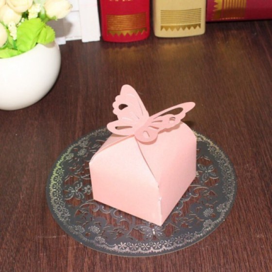 Ukrasne kutijice - leptir - roze