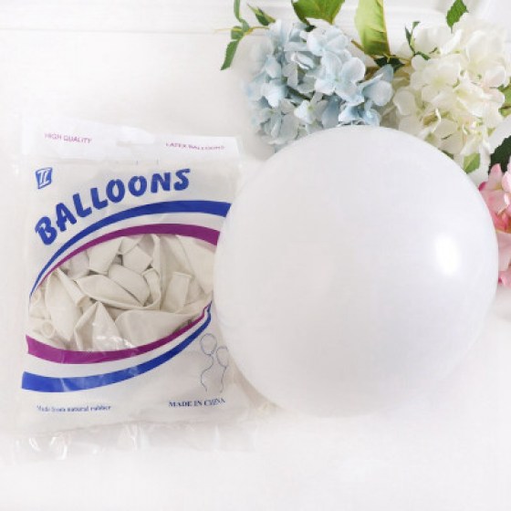 Latex baloni pastelni bijeli