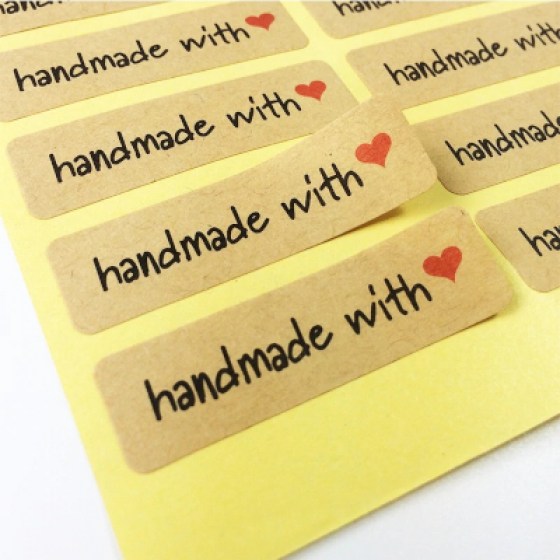 Samoljepljive naljepnice "Hand Made" 06