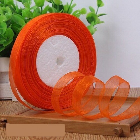 Organza traka narančasta 12mm