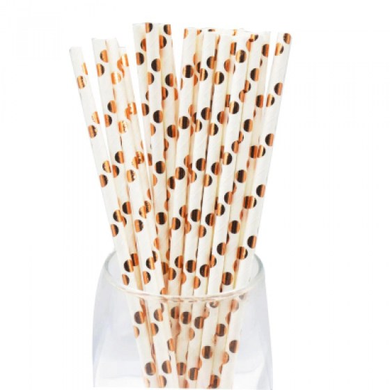 Papirnate slamke brončane točkice