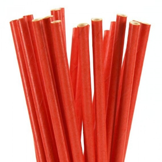 Papirnate slamke crvene