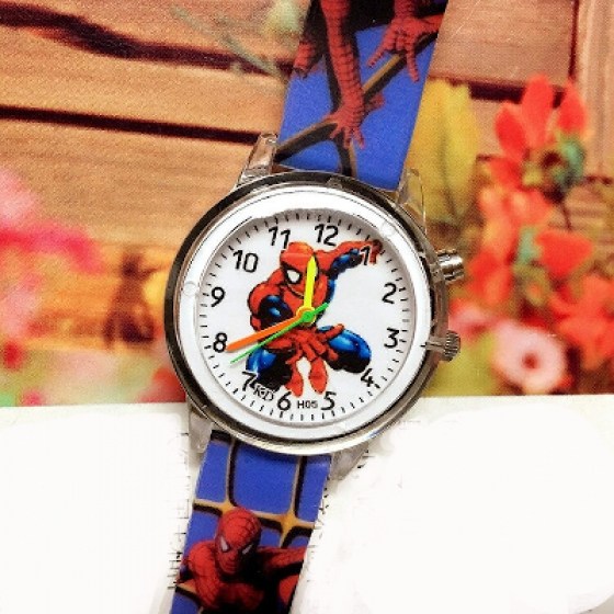 Sat spiderman svjetleći plavi